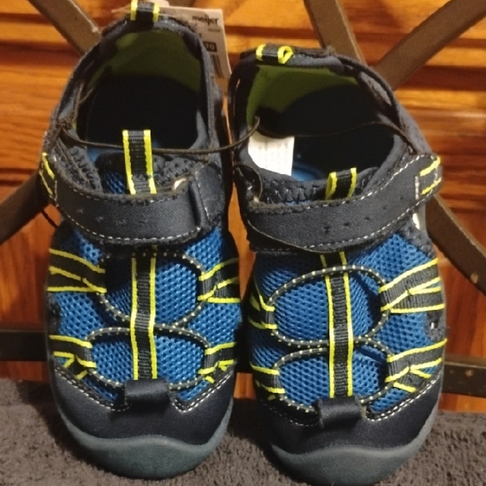 Falls Creek Camp Blue Boys Toddler Sandals | Size 7M | NWT
